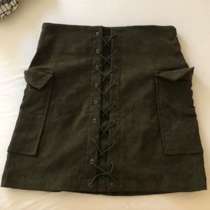 Jealous Tomato green skirt